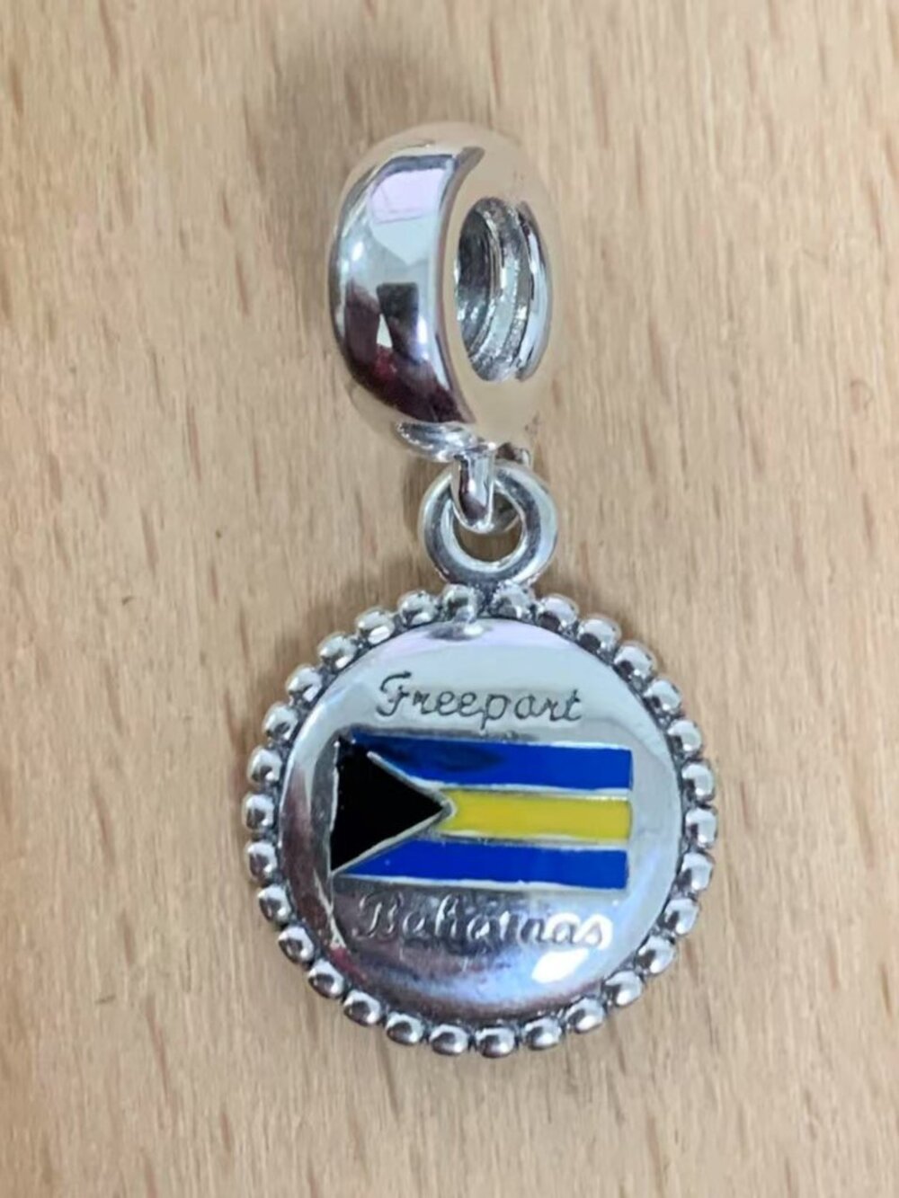 Pandora Exclusive Bahamas Flag Charm, S925 Silver Jewelry Bracelets